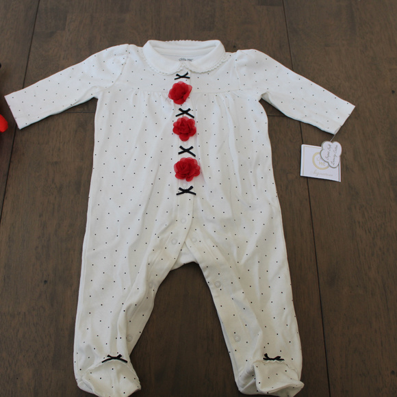 Girls 2 piece/ 6m/ Little me/ play set/ with hat - Picture 2 of 3